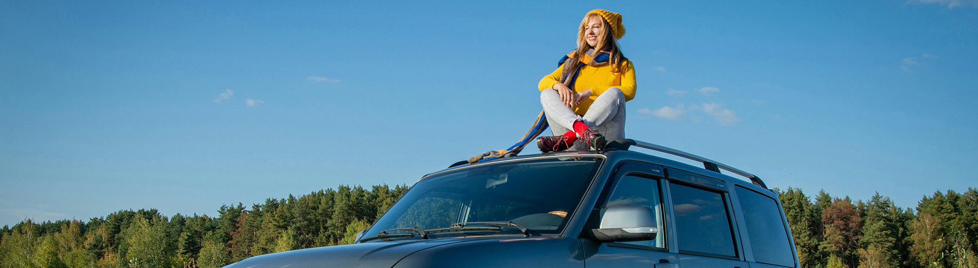 Country road with green hills
